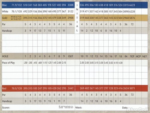 Lawsonia Woodlands 2 Lawsonia Woodlands golf scorecard
